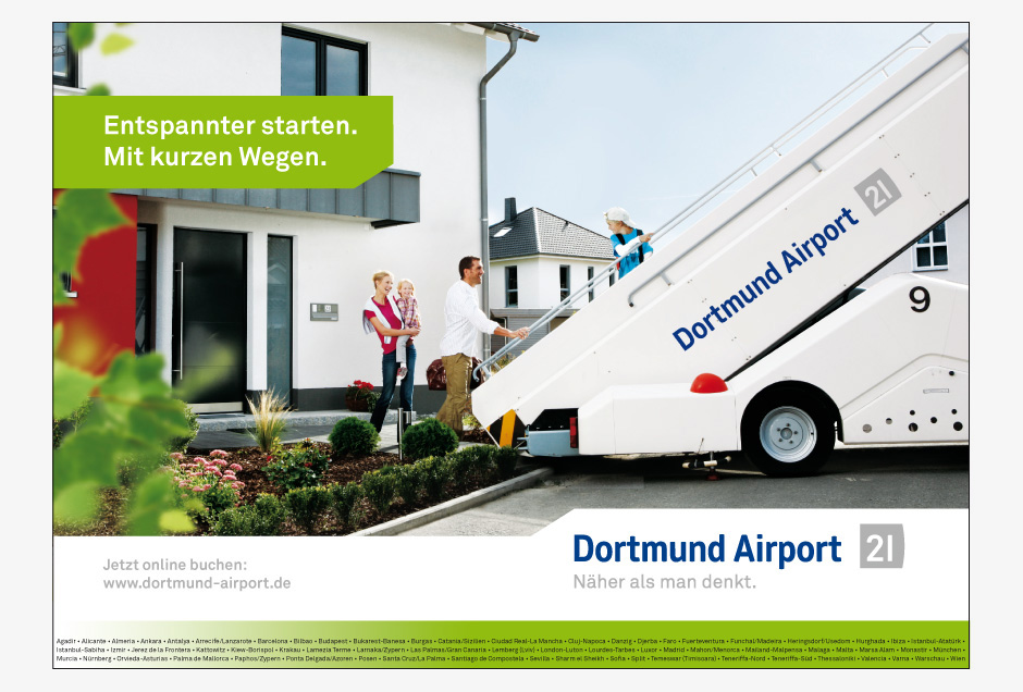 gestaltungskonzept fuer flughafen dortmund city light plakat