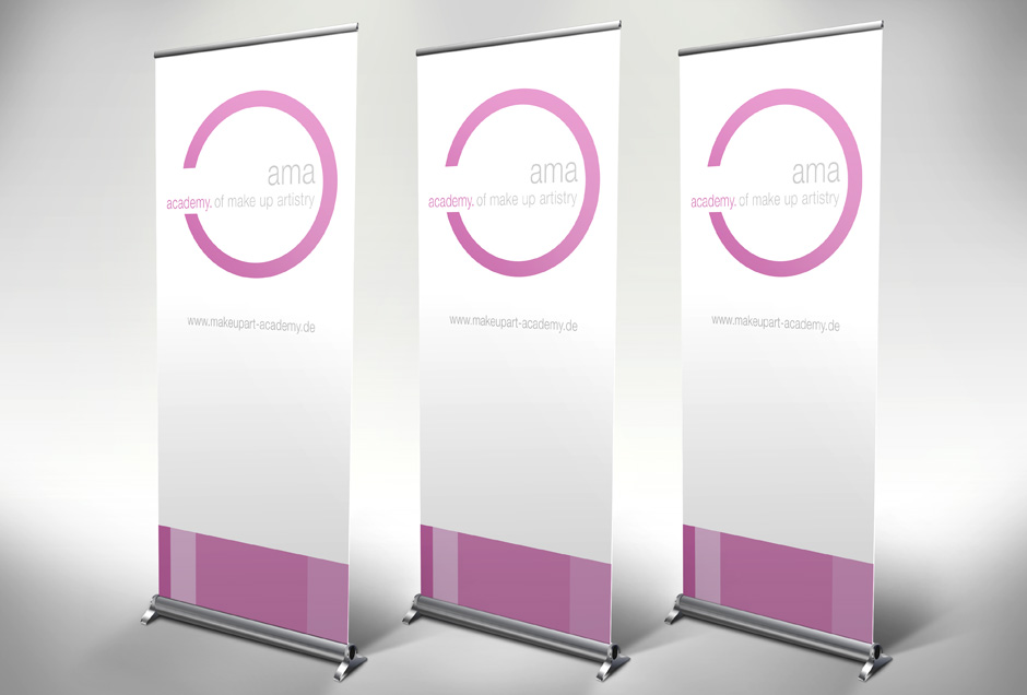 professionelles grafikdesign aus koeln fuer ama rollup displays