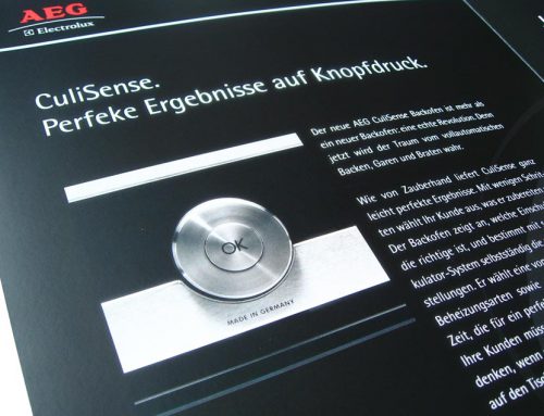 Werbebroschüre Design AEG