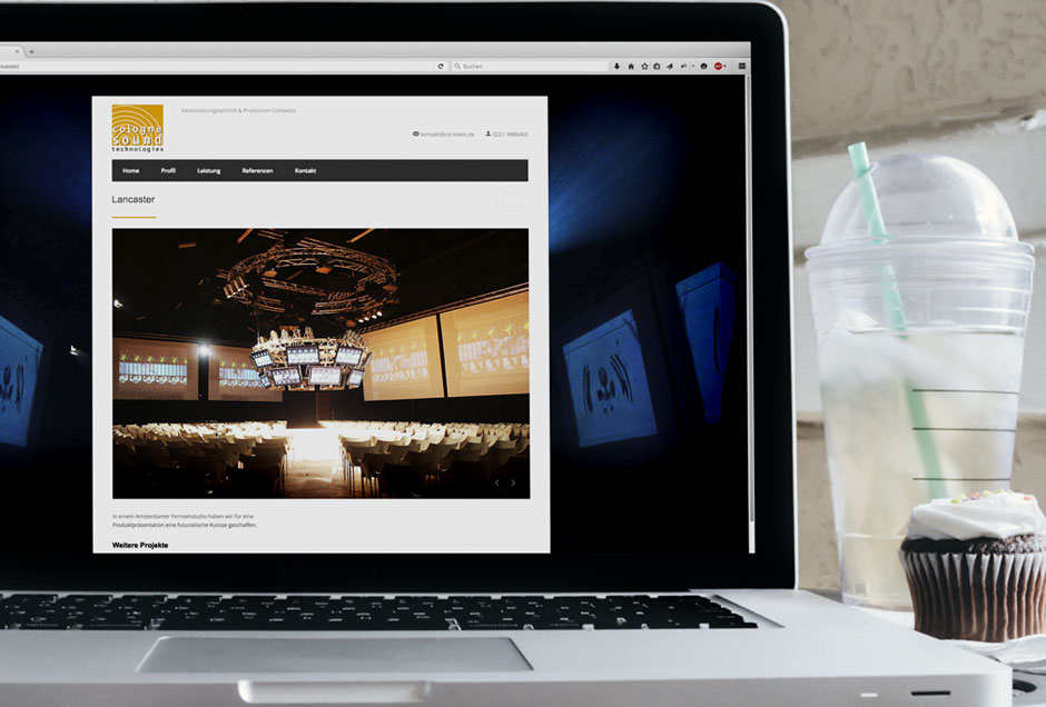web entwicklung Neue Website für den Veranstaltungstechniker
