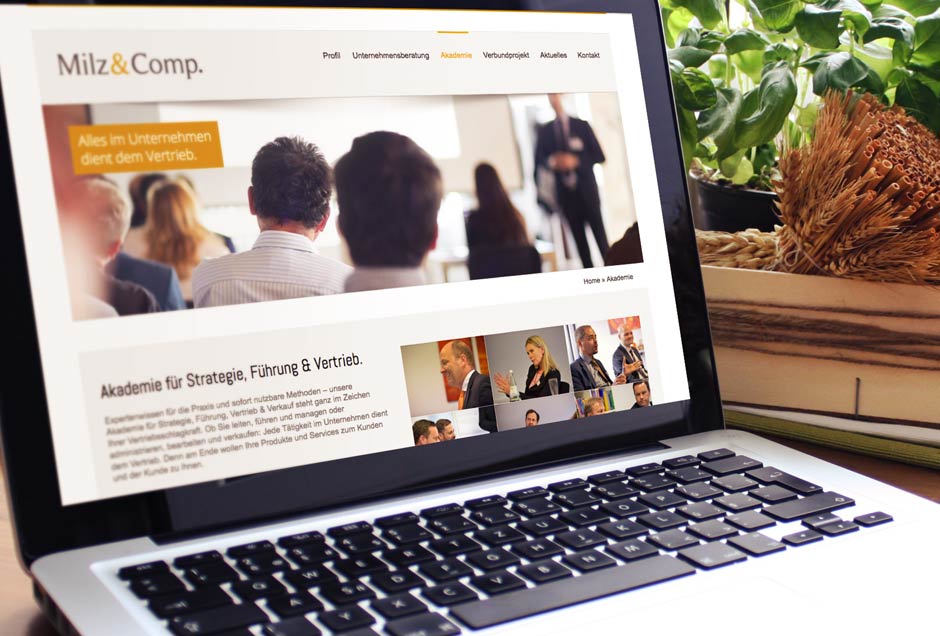 web seite erstellen Website Umsetzung für enen Coach