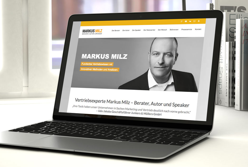 webdesign coach Website Erstellung für enen Coach