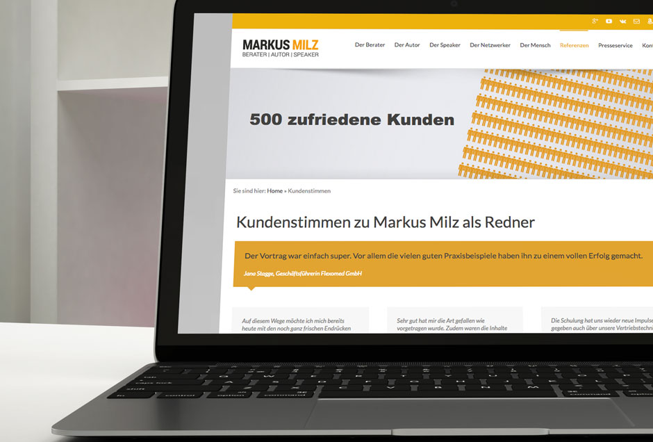 Neue Website für den Coach