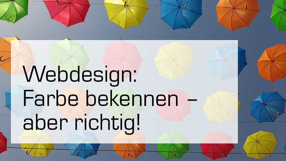 webdesign farben