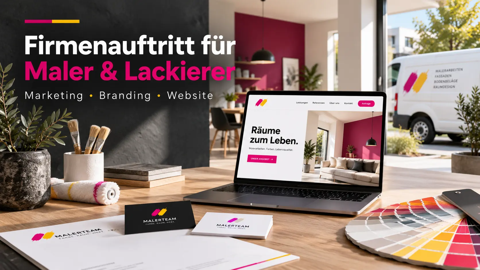 Marketing für Maler und Lackierer: vom Logo bis zur Website