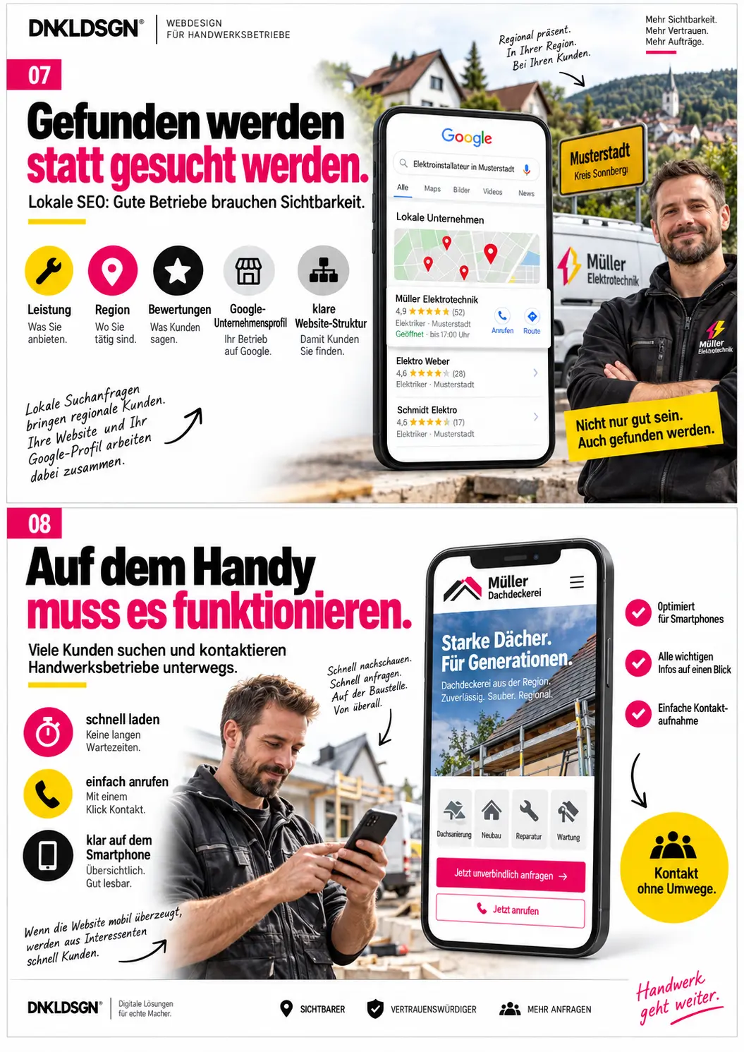 Website für Handwerksbetrieb