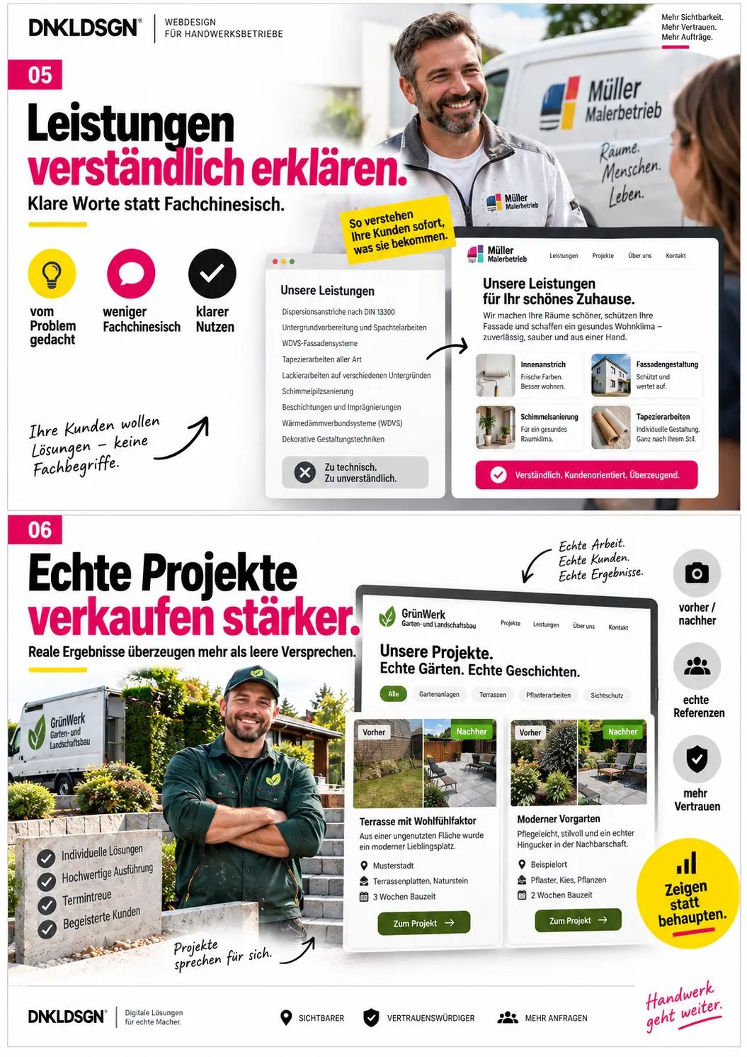 Websitedesign für Handwerksbetrieb und bessere Bewerbergewinnung