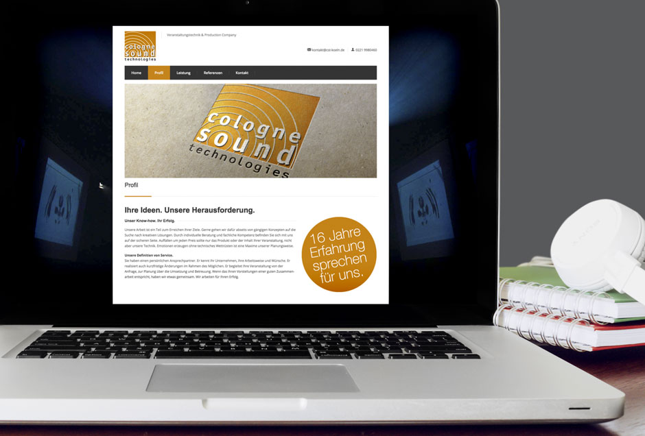 homepage gestalten