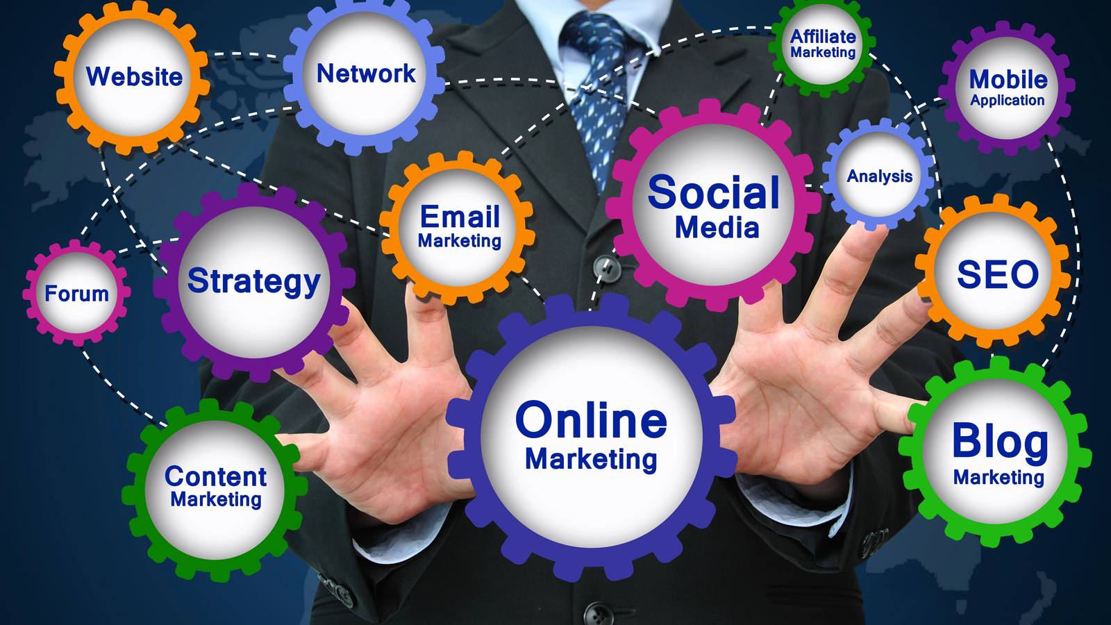 Präsentation zu Online-Marketing, Performance und digitaler Strategie im Unternehmen