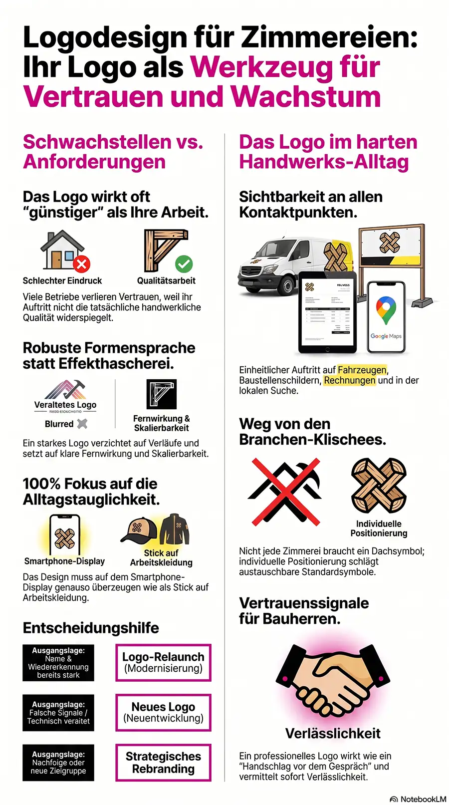 logodesign fuer zimmereibetriebe