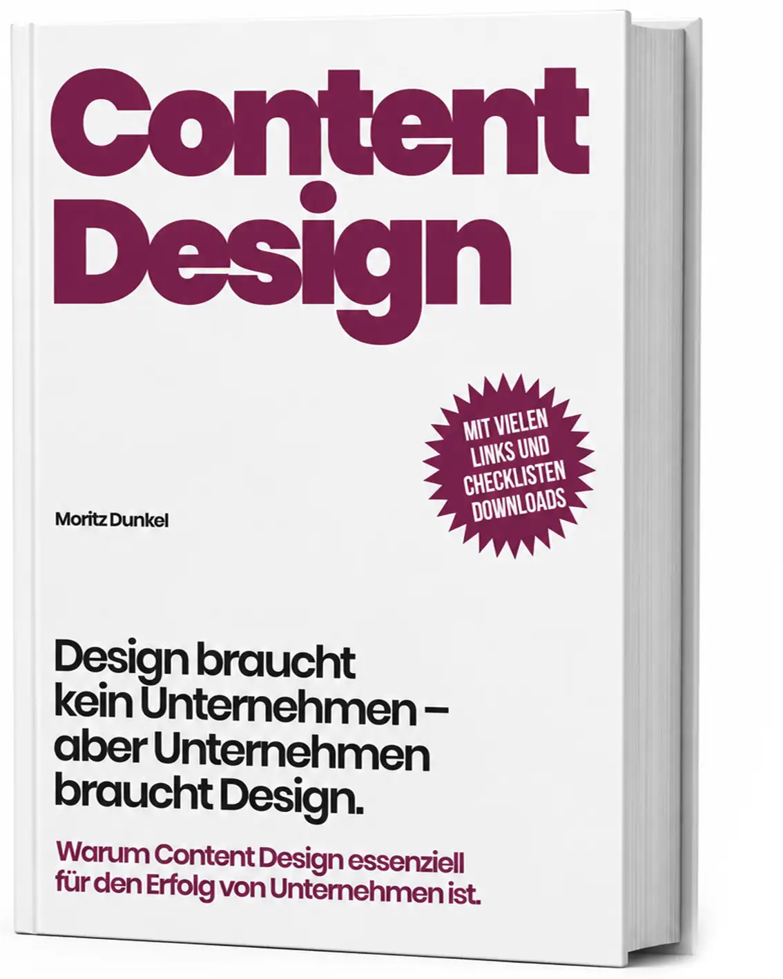 Buchcover Content Design von Moritz Dunkel