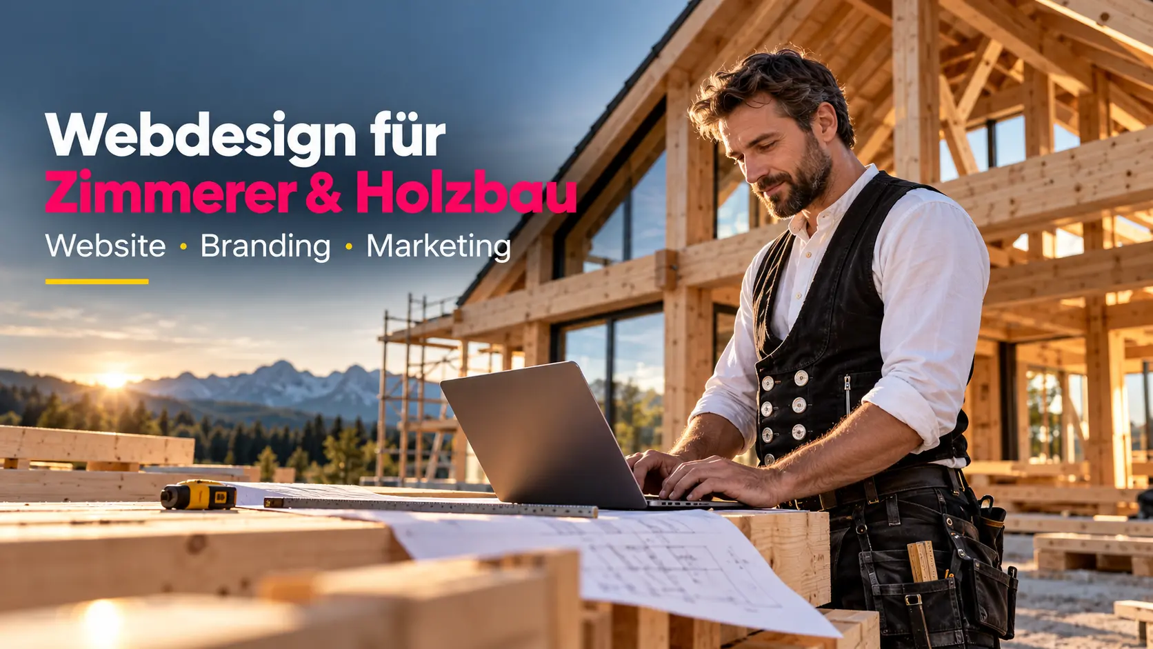 Marketing und Webdesign für Zimmerer und Holzbauer