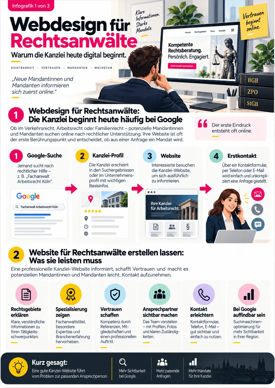 Webdesign für Rechtsanwälte & Fachanwälte: Kanzlei-Website, Branding und Marketing